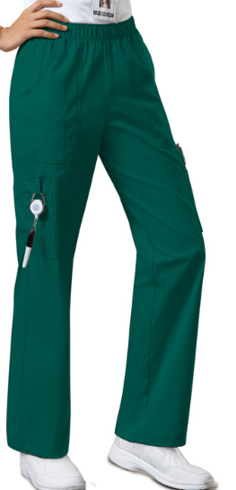 Cherokee WW Core Stretch Women's Mid-Rise Pull-On Cargo Pant 4005P Petite